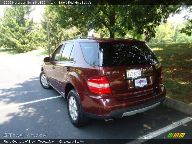 Barolo Red Metallic / Ash 2006 Mercedes-Benz ML 350 4Matic
