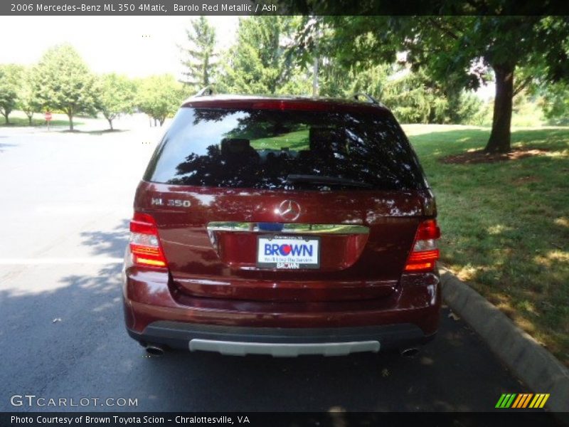 Barolo Red Metallic / Ash 2006 Mercedes-Benz ML 350 4Matic