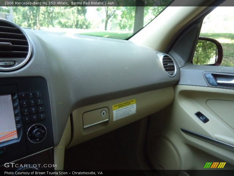 Barolo Red Metallic / Ash 2006 Mercedes-Benz ML 350 4Matic