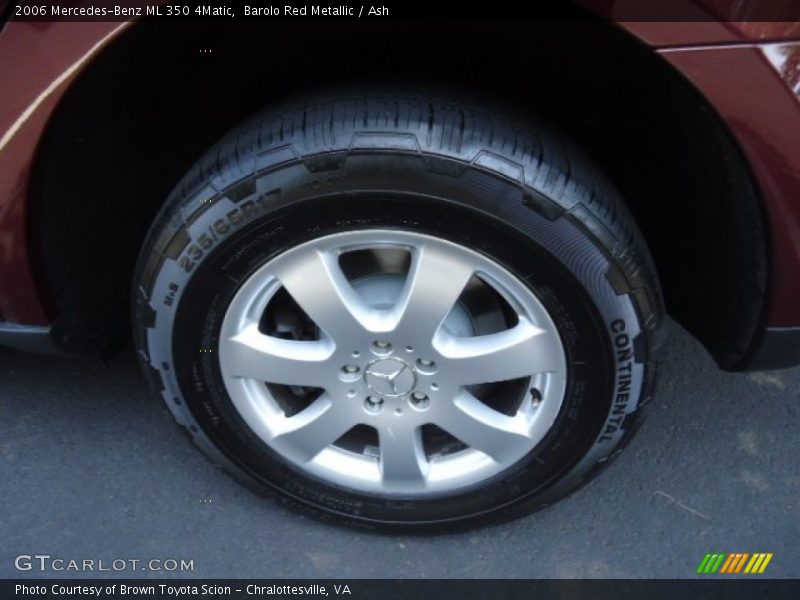Barolo Red Metallic / Ash 2006 Mercedes-Benz ML 350 4Matic
