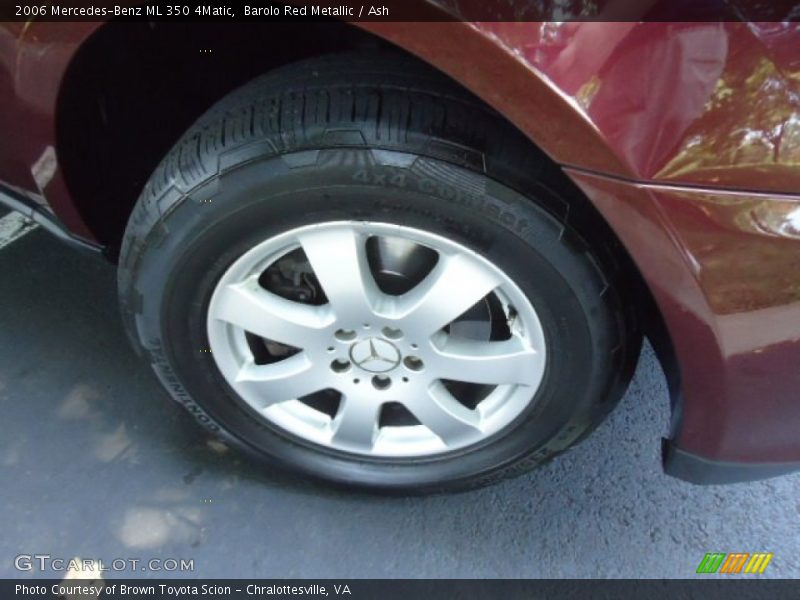 Barolo Red Metallic / Ash 2006 Mercedes-Benz ML 350 4Matic