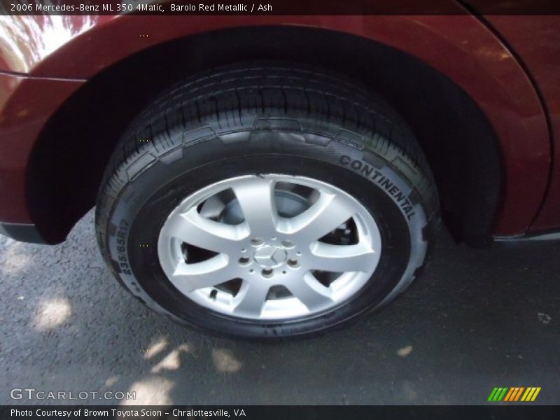 Barolo Red Metallic / Ash 2006 Mercedes-Benz ML 350 4Matic