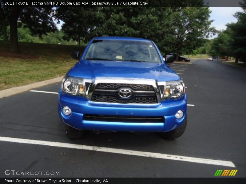 Speedway Blue / Graphite Gray 2011 Toyota Tacoma V6 TRD Double Cab 4x4
