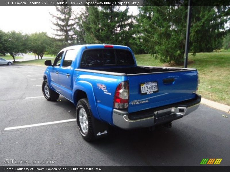 Speedway Blue / Graphite Gray 2011 Toyota Tacoma V6 TRD Double Cab 4x4