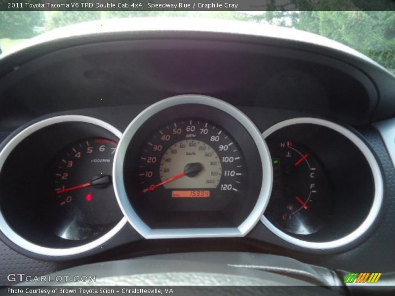 Speedway Blue / Graphite Gray 2011 Toyota Tacoma V6 TRD Double Cab 4x4