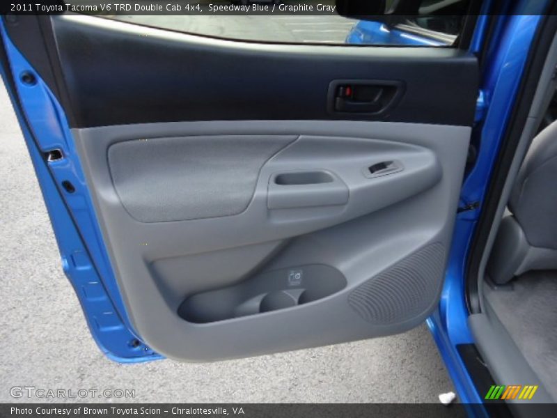 Speedway Blue / Graphite Gray 2011 Toyota Tacoma V6 TRD Double Cab 4x4