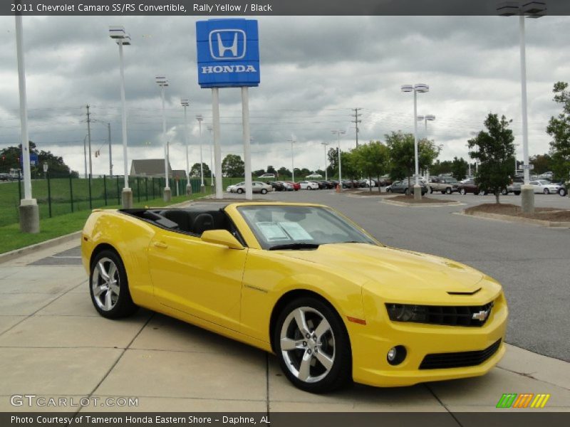 Rally Yellow / Black 2011 Chevrolet Camaro SS/RS Convertible