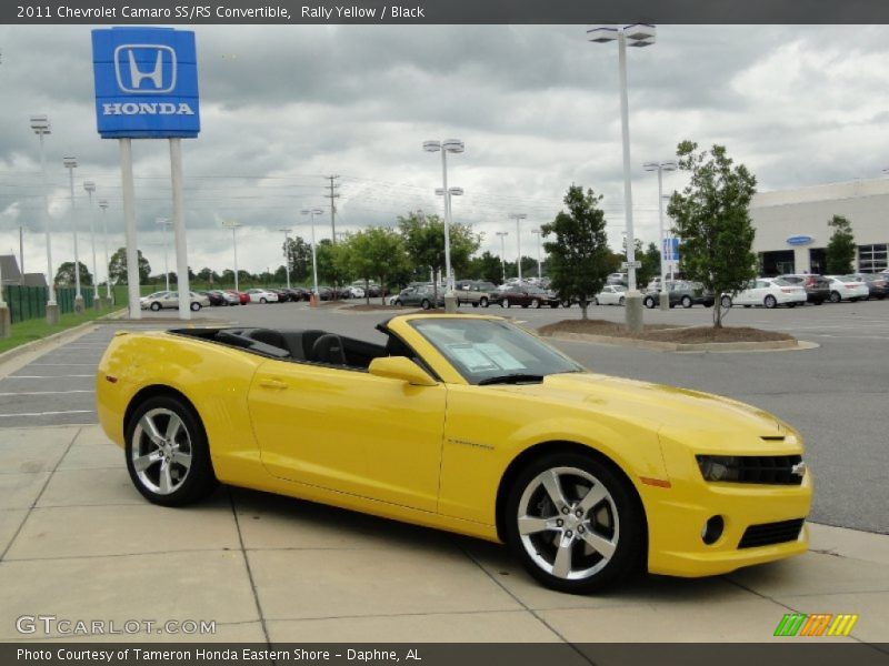 Rally Yellow / Black 2011 Chevrolet Camaro SS/RS Convertible