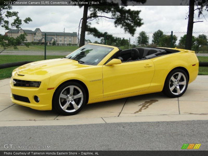 Rally Yellow / Black 2011 Chevrolet Camaro SS/RS Convertible