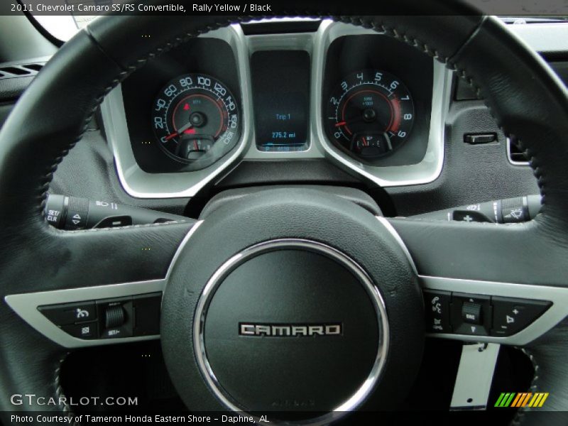 Rally Yellow / Black 2011 Chevrolet Camaro SS/RS Convertible