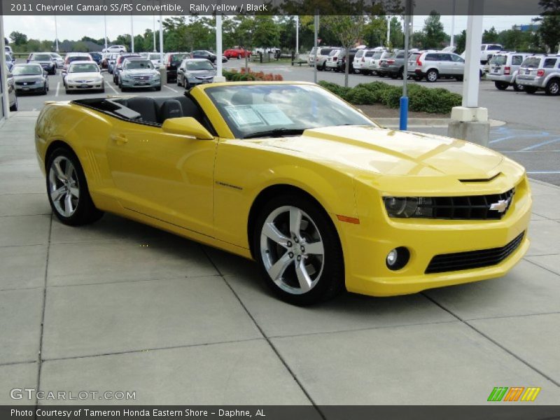 Rally Yellow / Black 2011 Chevrolet Camaro SS/RS Convertible