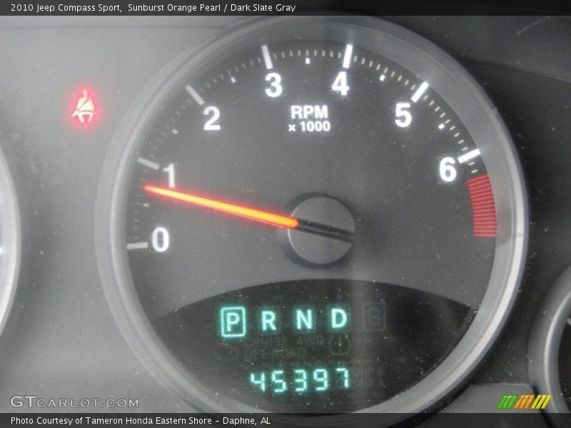 Sunburst Orange Pearl / Dark Slate Gray 2010 Jeep Compass Sport