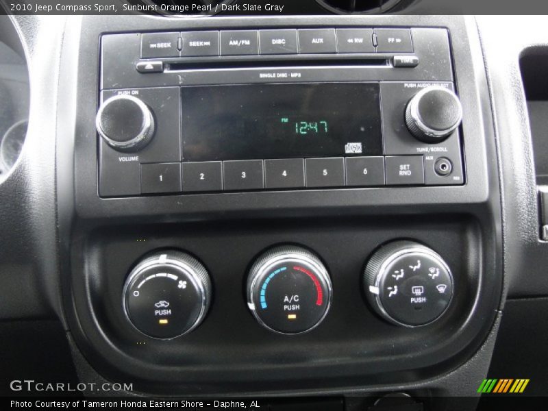 Sunburst Orange Pearl / Dark Slate Gray 2010 Jeep Compass Sport