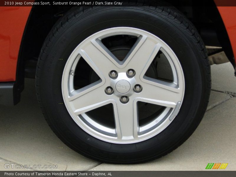 Sunburst Orange Pearl / Dark Slate Gray 2010 Jeep Compass Sport