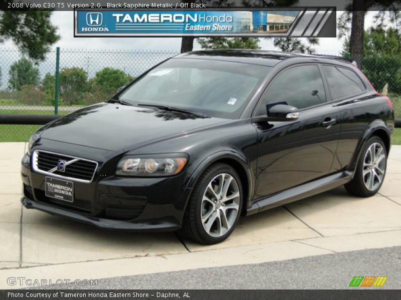 Black Sapphire Metallic / Off Black 2008 Volvo C30 T5 Version 2.0