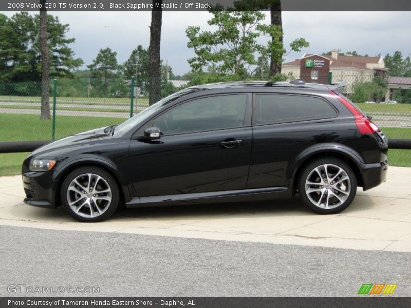 Black Sapphire Metallic / Off Black 2008 Volvo C30 T5 Version 2.0