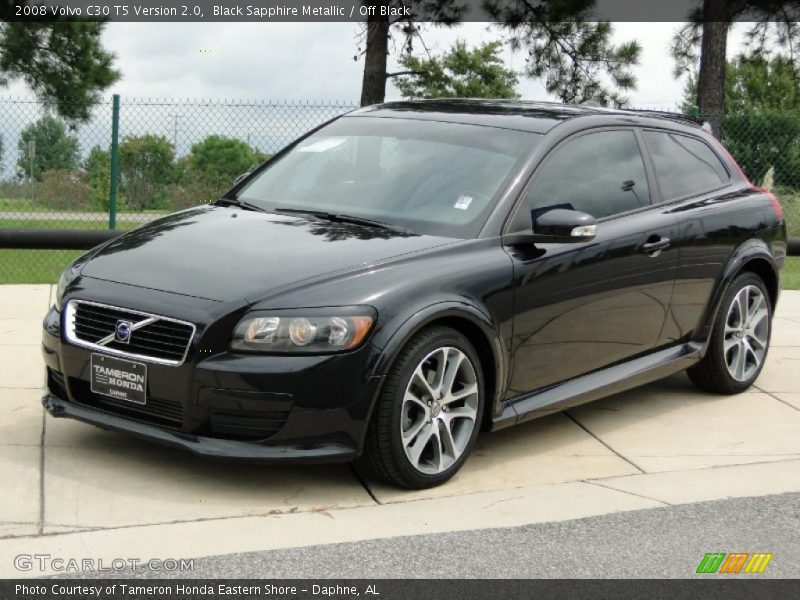 Black Sapphire Metallic / Off Black 2008 Volvo C30 T5 Version 2.0