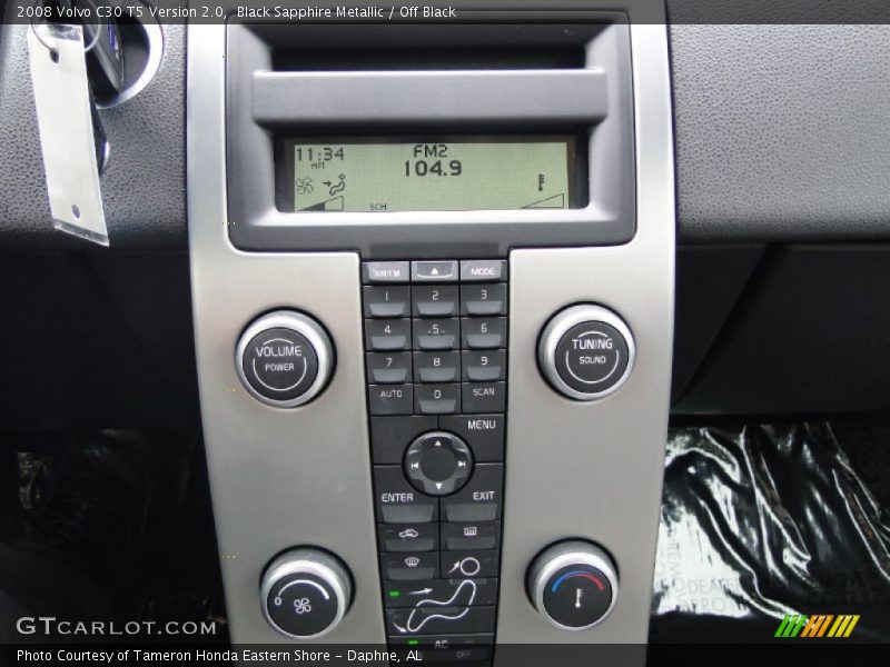 Black Sapphire Metallic / Off Black 2008 Volvo C30 T5 Version 2.0
