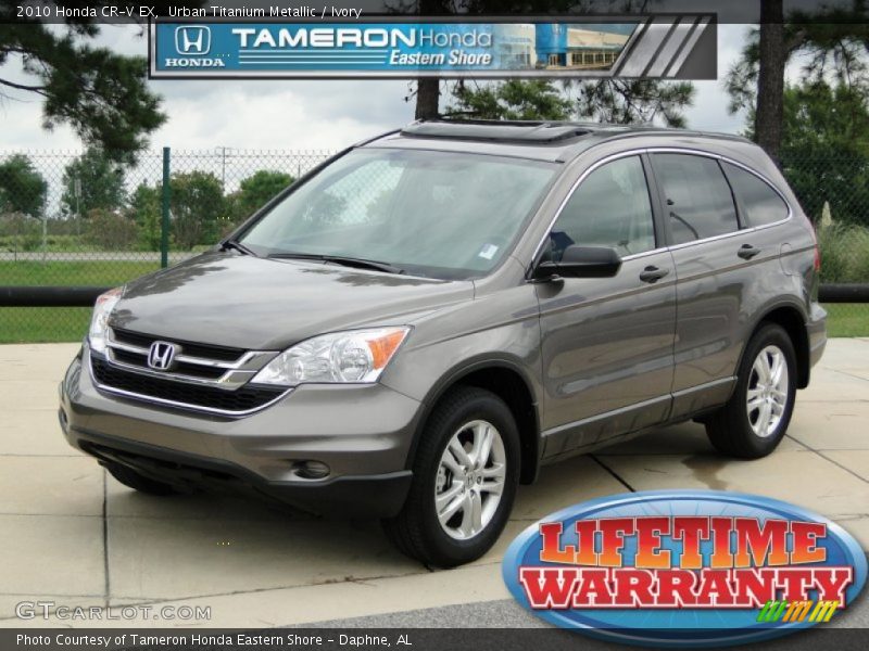 Urban Titanium Metallic / Ivory 2010 Honda CR-V EX