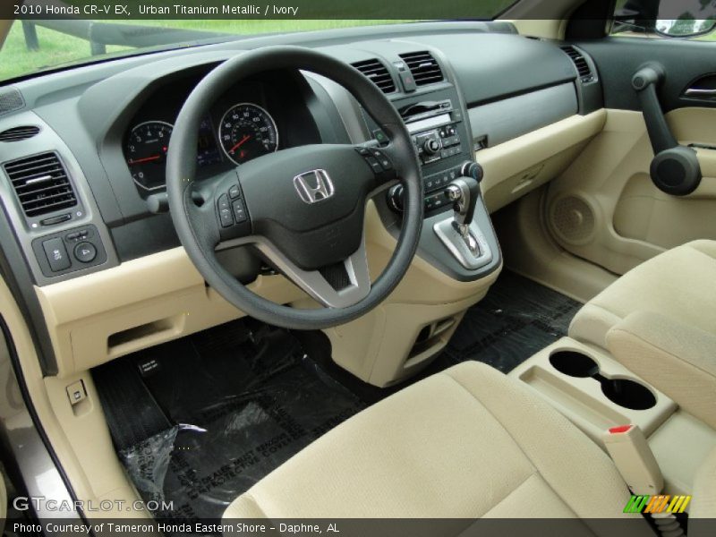 Urban Titanium Metallic / Ivory 2010 Honda CR-V EX