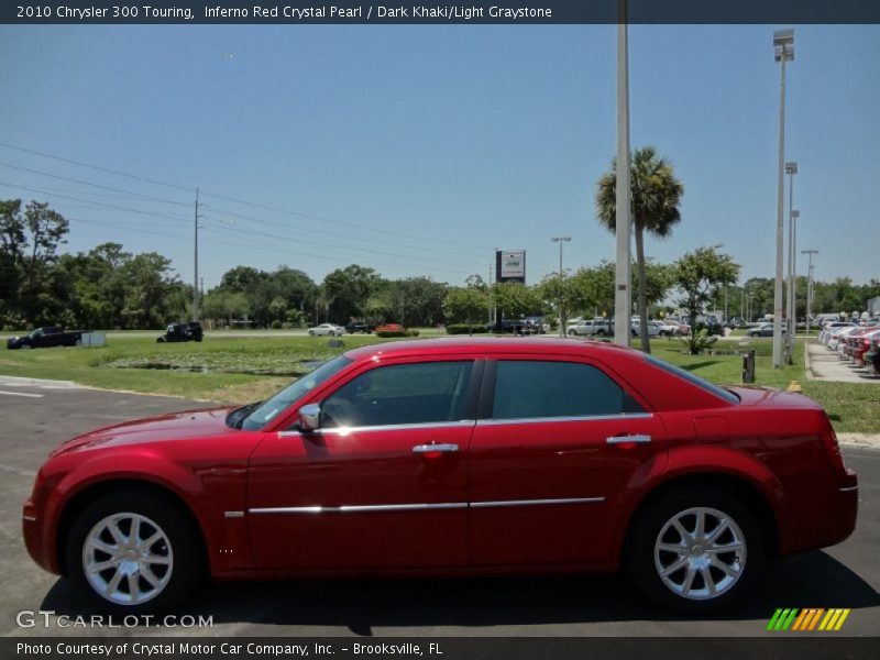 Inferno Red Crystal Pearl / Dark Khaki/Light Graystone 2010 Chrysler 300 Touring