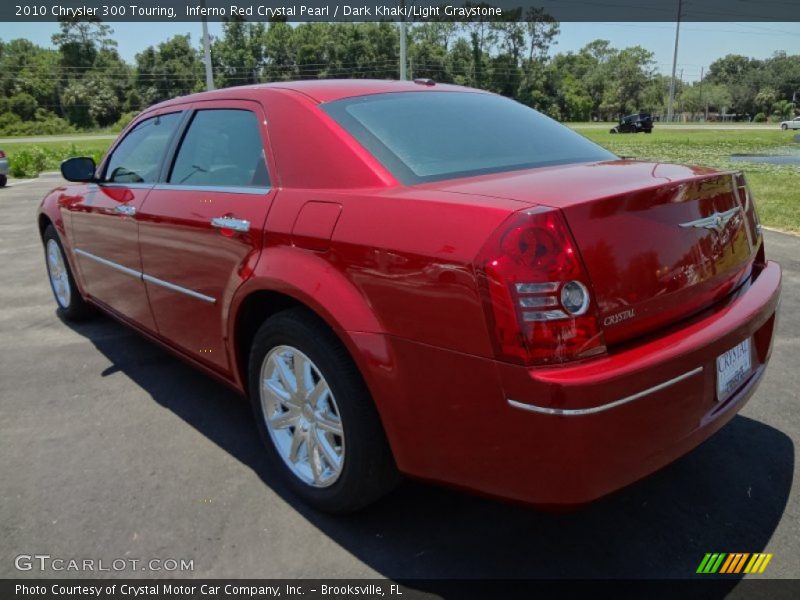Inferno Red Crystal Pearl / Dark Khaki/Light Graystone 2010 Chrysler 300 Touring
