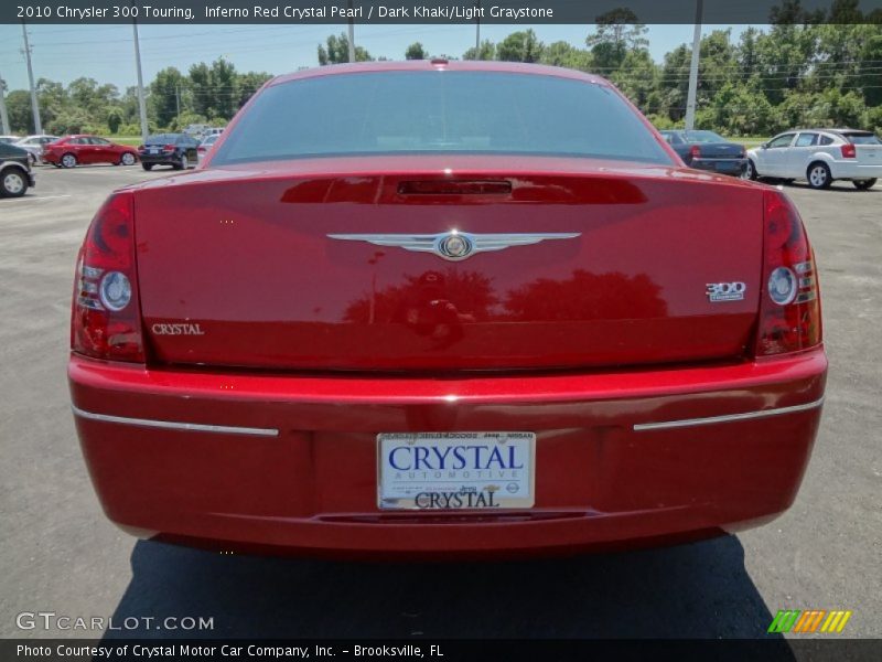 Inferno Red Crystal Pearl / Dark Khaki/Light Graystone 2010 Chrysler 300 Touring