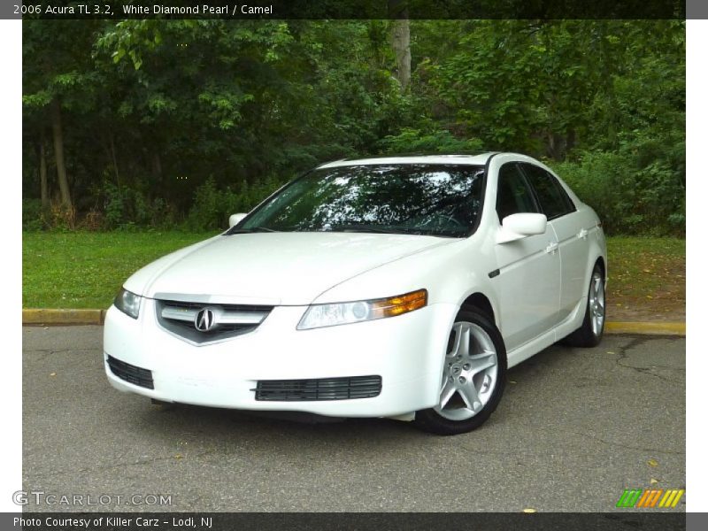White Diamond Pearl / Camel 2006 Acura TL 3.2