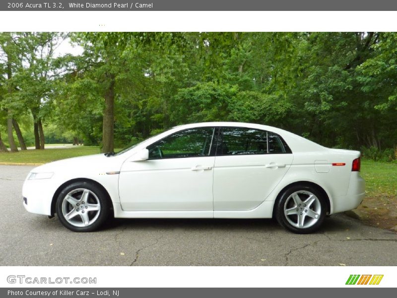 White Diamond Pearl / Camel 2006 Acura TL 3.2