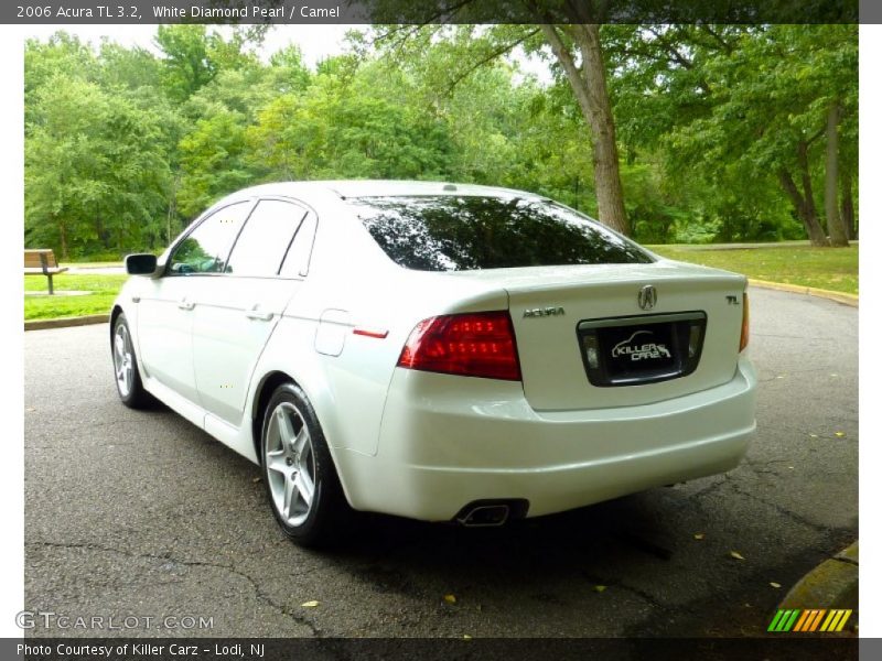 White Diamond Pearl / Camel 2006 Acura TL 3.2