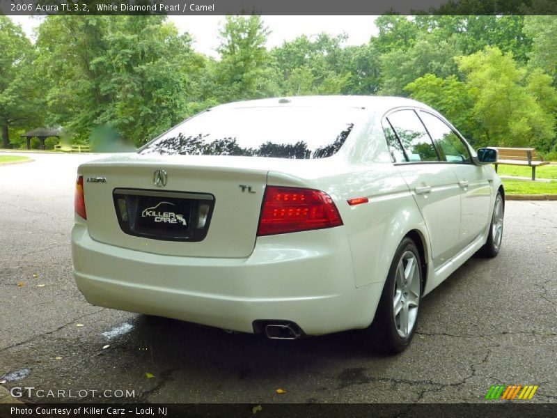 White Diamond Pearl / Camel 2006 Acura TL 3.2
