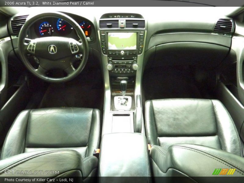 White Diamond Pearl / Camel 2006 Acura TL 3.2