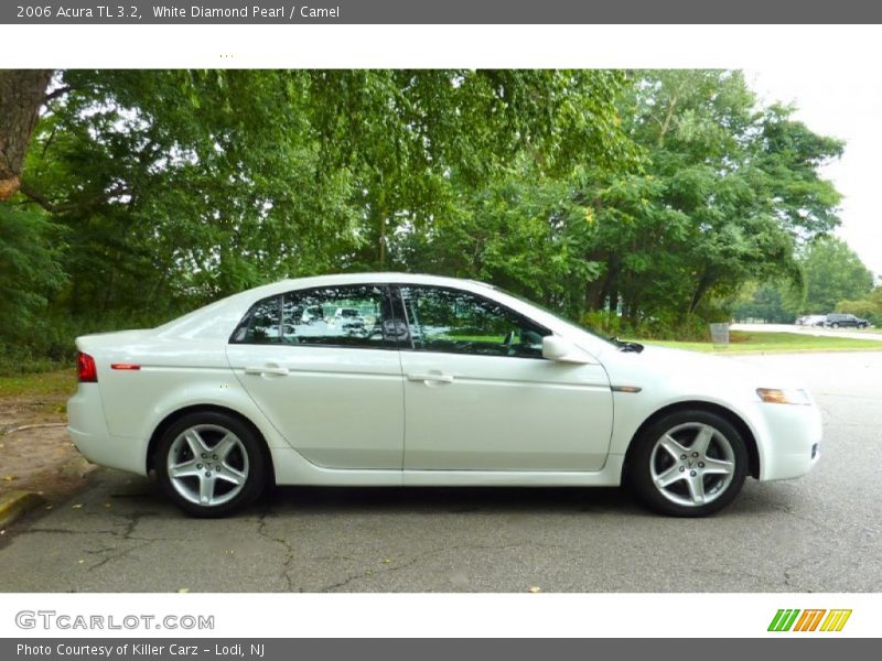 White Diamond Pearl / Camel 2006 Acura TL 3.2