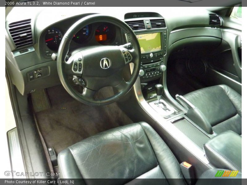 White Diamond Pearl / Camel 2006 Acura TL 3.2