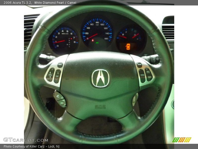 White Diamond Pearl / Camel 2006 Acura TL 3.2