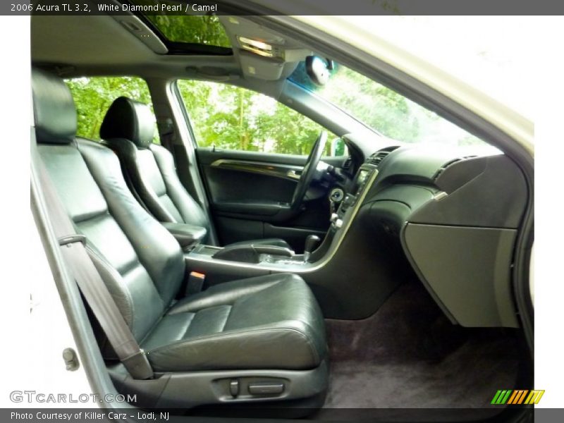 White Diamond Pearl / Camel 2006 Acura TL 3.2