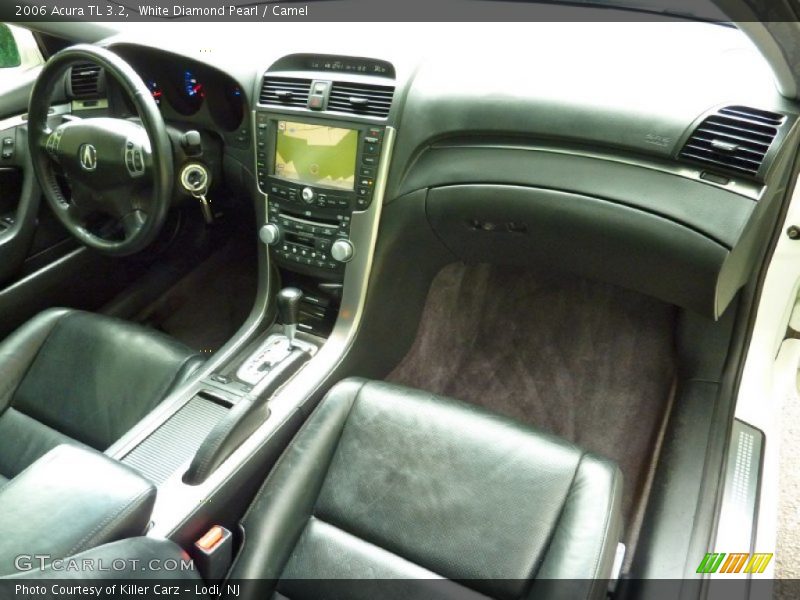 White Diamond Pearl / Camel 2006 Acura TL 3.2
