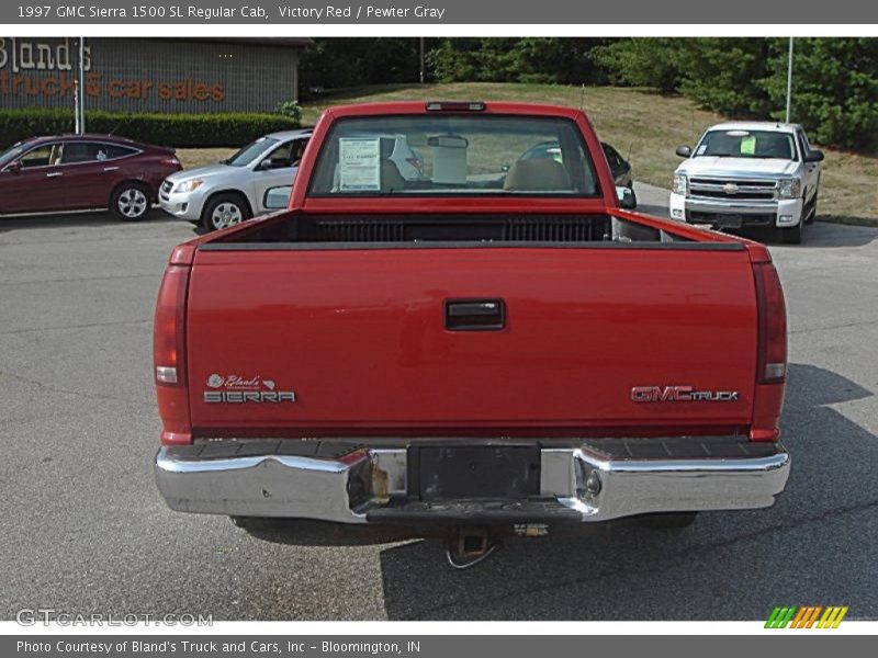 Victory Red / Pewter Gray 1997 GMC Sierra 1500 SL Regular Cab