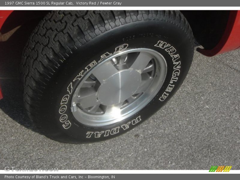 Victory Red / Pewter Gray 1997 GMC Sierra 1500 SL Regular Cab