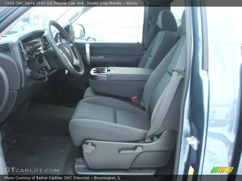 Stealth Gray Metallic / Ebony 2009 GMC Sierra 1500 SLE Regular Cab 4x4