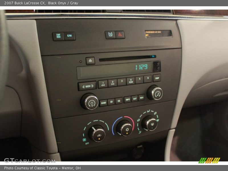 Black Onyx / Gray 2007 Buick LaCrosse CX