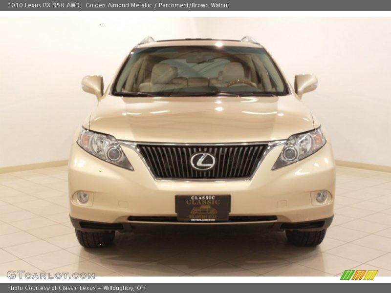 Golden Almond Metallic / Parchment/Brown Walnut 2010 Lexus RX 350 AWD