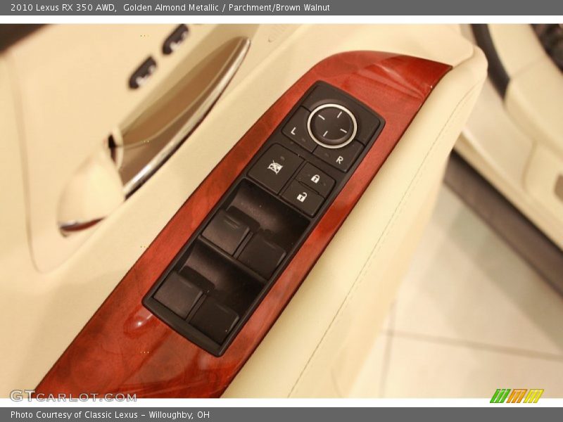 Golden Almond Metallic / Parchment/Brown Walnut 2010 Lexus RX 350 AWD