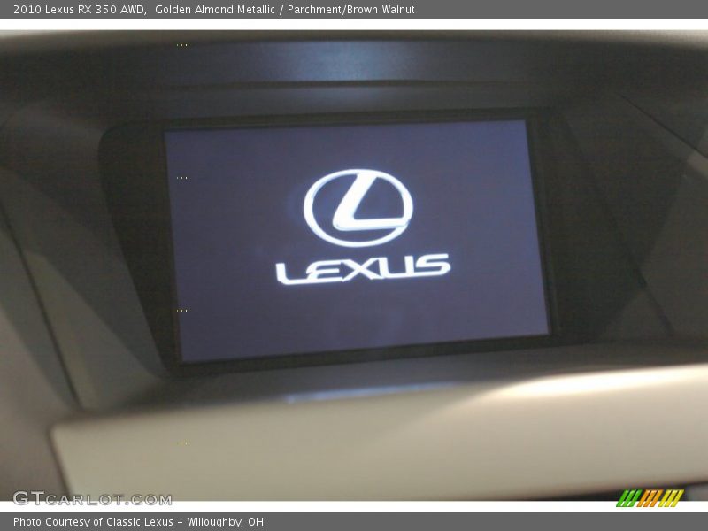 Golden Almond Metallic / Parchment/Brown Walnut 2010 Lexus RX 350 AWD