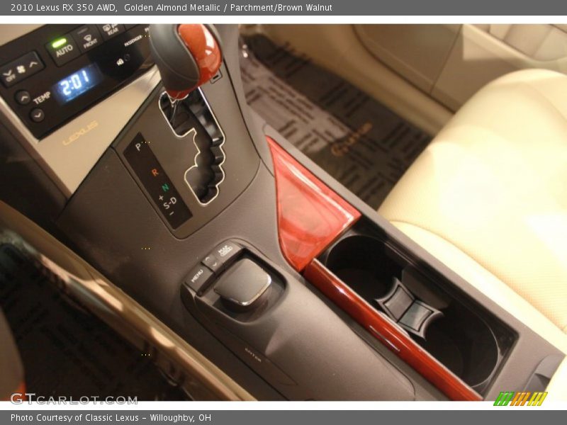 Golden Almond Metallic / Parchment/Brown Walnut 2010 Lexus RX 350 AWD