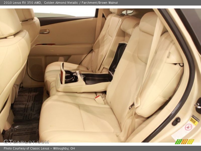 Golden Almond Metallic / Parchment/Brown Walnut 2010 Lexus RX 350 AWD