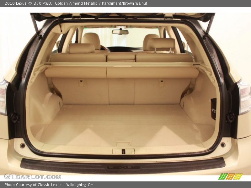 Golden Almond Metallic / Parchment/Brown Walnut 2010 Lexus RX 350 AWD