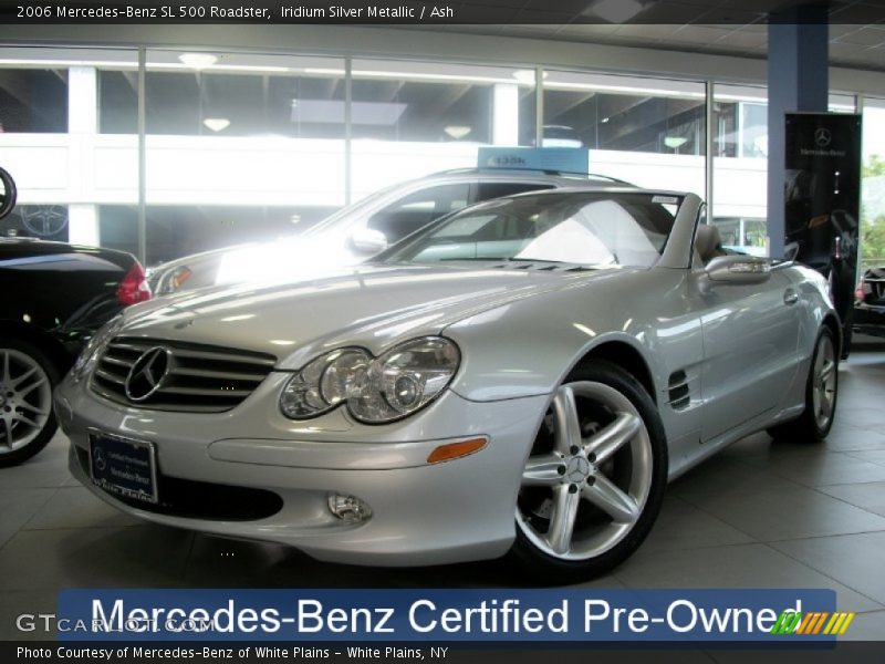 Iridium Silver Metallic / Ash 2006 Mercedes-Benz SL 500 Roadster