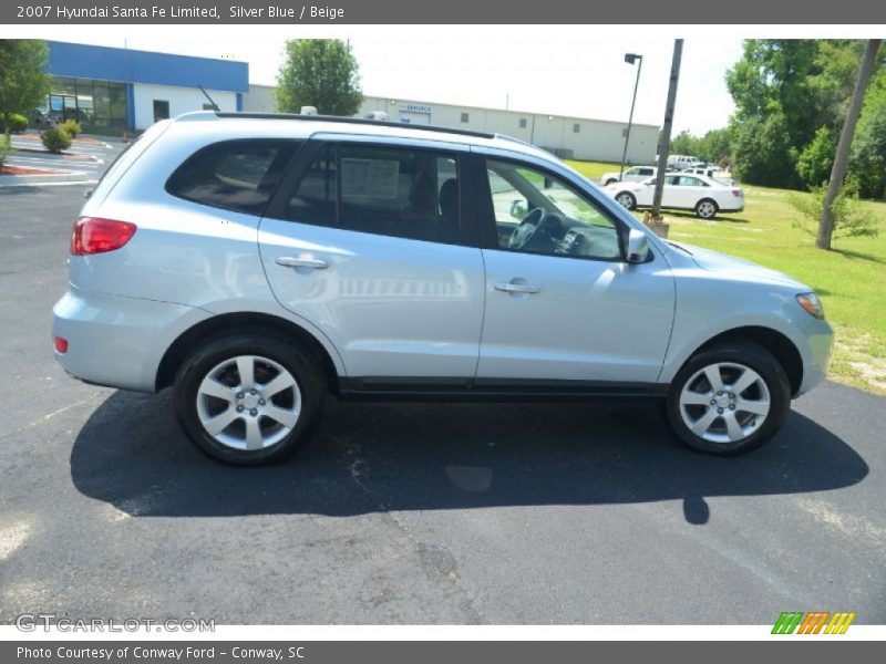 Silver Blue / Beige 2007 Hyundai Santa Fe Limited