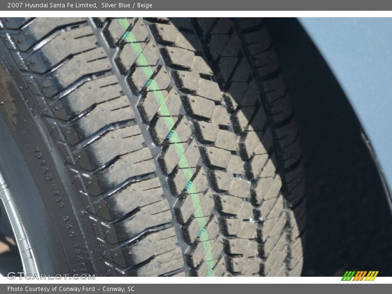 Silver Blue / Beige 2007 Hyundai Santa Fe Limited